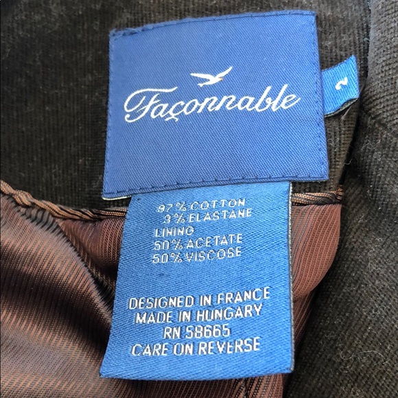 Faconnable corduroy blazer - Picture 3 of 9